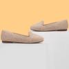 imageUSSHOE Flats Shoes for Women Slip on Round Toe Comfortable Womens Flats Ballet Flats Shoes LoafersBeige Suede Glitter