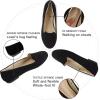 imageUSSHOE Flats Shoes for Women Slip on Round Toe Comfortable Womens Flats Ballet Flats Shoes LoafersBlack Suede Glitter