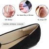 imageUSSHOE Flats Shoes for Women Slip on Round Toe Comfortable Womens Flats Ballet Flats Shoes LoafersBlack Suede Glitter