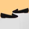 imageUSSHOE Flats Shoes for Women Slip on Round Toe Comfortable Womens Flats Ballet Flats Shoes LoafersBlack Suede Glitter