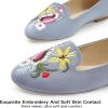 imageUSSHOE Flats Shoes for Women Slip on Round Toe Comfortable Womens Flats Ballet Flats Shoes LoafersGrey Embroidery Bf2