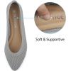 imageUSSHOE Flats Shoes for Women Slip on Round Toe Comfortable Womens Flats Ballet Flats Shoes LoafersGrey Suede 328
