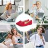 imageUSSHOE Flats Shoes for Women Slip on Round Toe Comfortable Womens Flats Ballet Flats Shoes LoafersRed Suede Glitter
