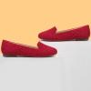 imageUSSHOE Flats Shoes for Women Slip on Round Toe Comfortable Womens Flats Ballet Flats Shoes LoafersRed Suede Glitter