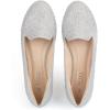 imageUSSHOE Flats Shoes for Women Slip on Round Toe Comfortable Womens Flats Ballet Flats Shoes LoafersSilver Rhinestone