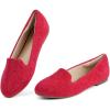 Red Suede Glitter