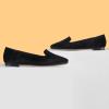 imageMUSSHOE Flat Shoes Women Comfortable Slip on Womens FlatsBlack
