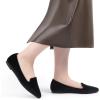 imageMUSSHOE Flat Shoes Women Comfortable Slip on Womens FlatsBlack