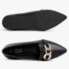 imageMUSSHOE Womens Loafers Comfortable Fashion Chain Flats Shoes for WomenBlack Pu