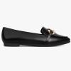 imageMUSSHOE Womens Loafers Comfortable Fashion Chain Flats Shoes for WomenBlack Pu