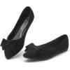 imageMUSSHOE Flat Shoes Women Comfortable Slip on Womens Flats Dress Shoes for WomenBlack Suede3