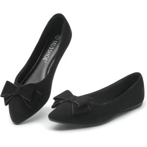 imageMUSSHOE Flat Shoes Women Comfortable Slip on Womens Flats Dress Shoes for WomenBlack Suede3