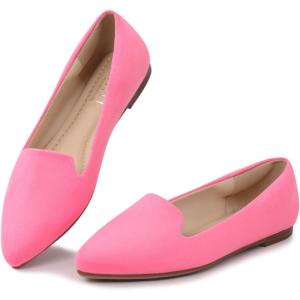 imageMUSSHOE Flat Shoes Women Comfortable Slip on Womens FlatsPink