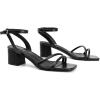 imageMUSSHOE Block Heeled Prom Heels Sandals for Women Chunky Square Open Toe Strappy High Heels Ankle Buckle Sandals Party Wedding Bridal Dress ShoesBlack