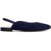 imageMUSSHOE Womens Blue Mesh Slingback Flats  Pointed Toe Peep Toe Slip On Flat Heel Casual Office ShoesBlue