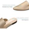 imageMUSSHOE Mules for Women Flats Comfortable Pointed Toe Women MulesRose Gold Pu