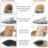 imageMUSSHOE Mules for Women Flats Comfortable Pointed Toe Women MulesSnake Pu