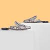 imageMUSSHOE Mules for Women Flats Comfortable Pointed Toe Women MulesSnake Pu