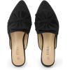 imageMUSSHOE Women Mules Pointed Toe Flats  Comfortable Slip on Work Loafers for Professional Woman Aged 2540 Casual Classic Dressy 2025Black Suede