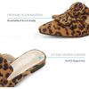 imageMUSSHOE Women Mules Pointed Toe Flats  Comfortable Slip on Work Loafers for Professional Woman Aged 2540 Casual Classic Dressy 2025Leopard Suede
