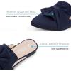 imageMUSSHOE Women Mules Pointed Toe Flats  Comfortable Slip on Work Loafers for Professional Woman Aged 2540 Casual Classic Dressy 2025Navy Suede