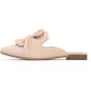 imageMUSSHOE Women Mules Pointed Toe Flats  Comfortable Slip on Work Loafers for Professional Woman Aged 2540 Casual Classic Dressy 2025Nude Suede