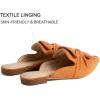 imageMUSSHOE Women Mules Pointed Toe Flats  Comfortable Slip on Work Loafers for Professional Woman Aged 2540 Casual Classic Dressy 2025Tan Suede