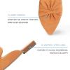 imageMUSSHOE Women Mules Pointed Toe Flats  Comfortable Slip on Work Loafers for Professional Woman Aged 2540 Casual Classic Dressy 2025Tan Suede