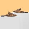 imageMUSSHOE Women Pointed Toe Mules Flats  Slip on Backless Loafers  Comfortable Work Slide Shoes for Professional Woman Aged 2540 Casual Classic DressyLeopard Suede