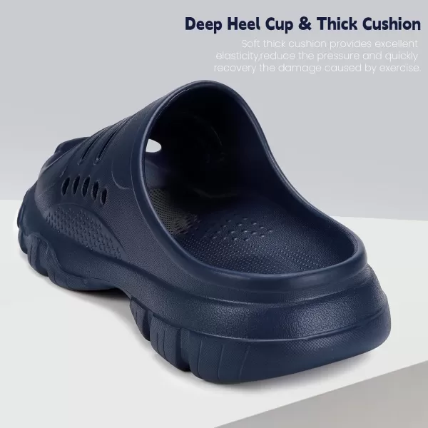 Gaatpot Recovery Sandals Mens Womens Thick Cushion Slides with Comfortable Plantar Fasciitis Arch Support Orthotic Open Toe Athletic Indoor Outdoor Sport Slippers