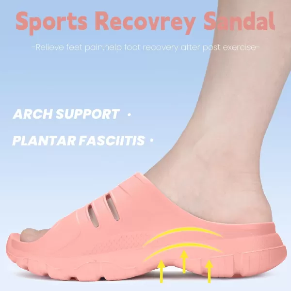 Gaatpot Recovery Sandals Mens Womens Thick Cushion Slides with Comfortable Plantar Fasciitis Arch Support Orthotic Open Toe Athletic Indoor Outdoor Sport Slippers