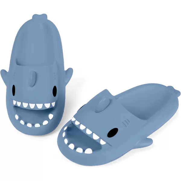 Gaatpot Womens Mens Shark Slides Cloud Slippers Summer Open Toe Slide Sandals with Cushioned Thick Sole