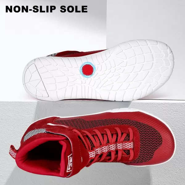 Men’s Barefoot Minimalist Shoes High Top Wide Fitness Cross-Trainer Zero Drop Sole