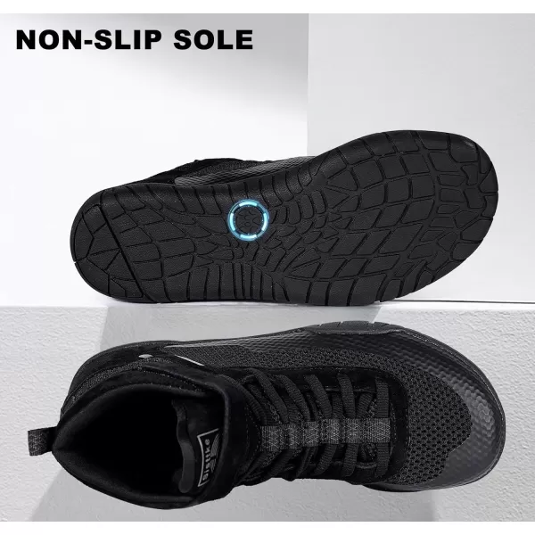Men’s Barefoot Minimalist Shoes High Top Wide Fitness Cross-Trainer Zero Drop Sole