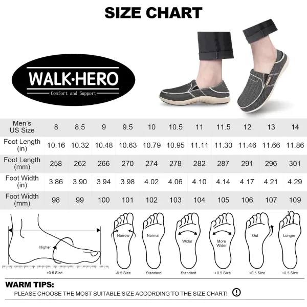 Mens Slip On Shoes, Canvas Loafers with Arch Support, Orthopedic Casual Sneakers for Plantar Fasciitis, Indoor &amp; Outdoor Walking Slippers Shoes for Pain Relief