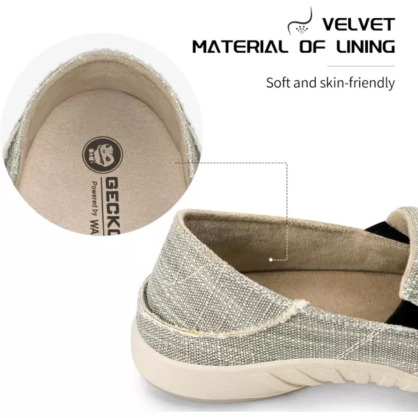 Mens Slip On Shoes, Canvas Loafers with Arch Support, Orthopedic Casual Sneakers for Plantar Fasciitis, Indoor &amp; Outdoor Walking Slippers Shoes for Pain Relief