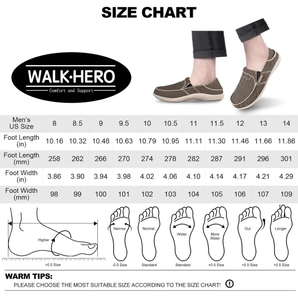 Mens Slip On Shoes, Canvas Loafers with Arch Support, Orthopedic Casual Sneakers for Plantar Fasciitis, Indoor &amp; Outdoor Walking Slippers Shoes for Pain Relief