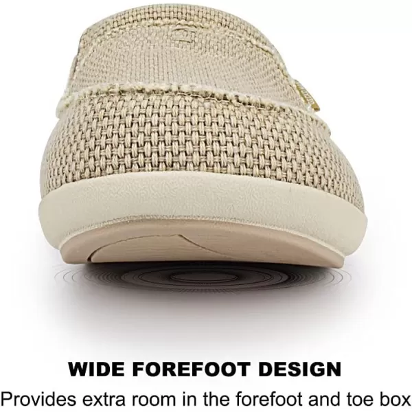 Mens Slippers with Arch Support, Canvas House Slipper for Men with Velvet Lining, Slip On Clog, Indoor Outdoor House Shoes with Anti-Skid Rubber Sole)