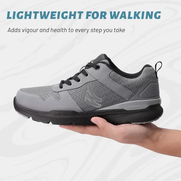 Mens Walking Shoes for Plantar Fasciitis, Orthopedic Sneakers for Men with Arch Support, Wide Toe Box Shoes for Pain Relief with Non Slip Rubber Sole