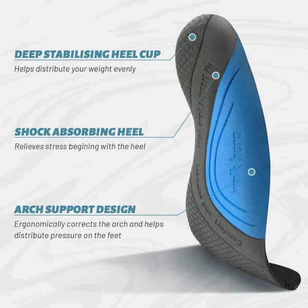 Mens Walking Shoes for Plantar Fasciitis, Orthopedic Sneakers for Men with Arch Support, Wide Toe Box Shoes for Pain Relief with Non Slip Rubber Sole