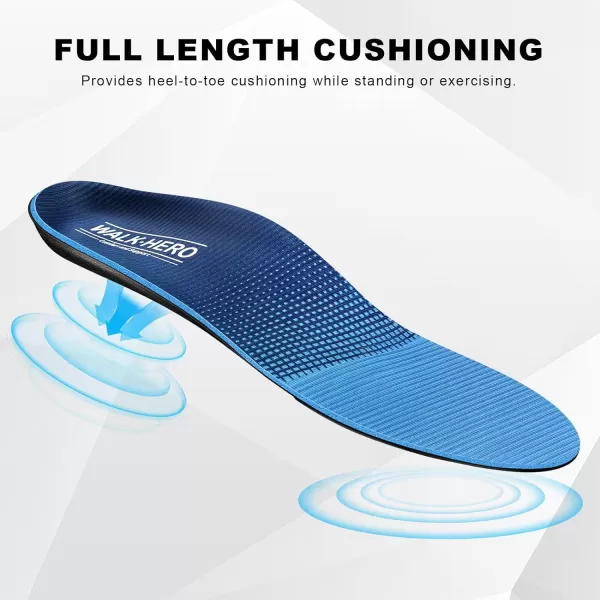 Plantar Fasciitis Feet Insoles Arch Supports Orthotics Inserts Relieve Flat Feet, High Arch, Foot Pain Mens 5-5 1/2 | Womens 7-7 1/2