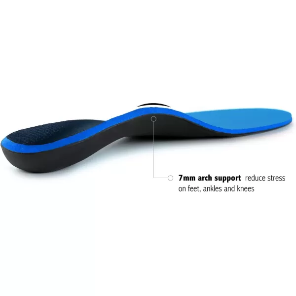 Plantar Fasciitis Feet Insoles Arch Supports Orthotics Inserts Relieve Flat Feet, High Arch, Foot Pain Mens 5-5 1/2 | Womens 7-7 1/2