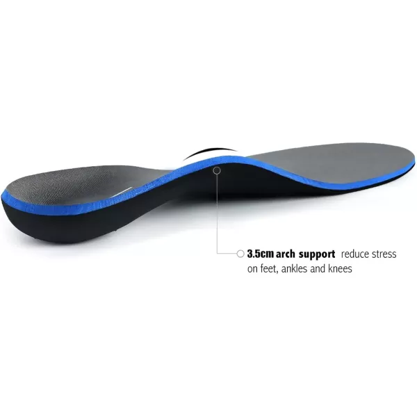 Plantar Fasciitis Feet Insoles Arch Supports Orthotics Inserts Relieve Flat Feet, High Arch, Foot Pain Mens 5-5 1/2 | Womens 7-7 1/2