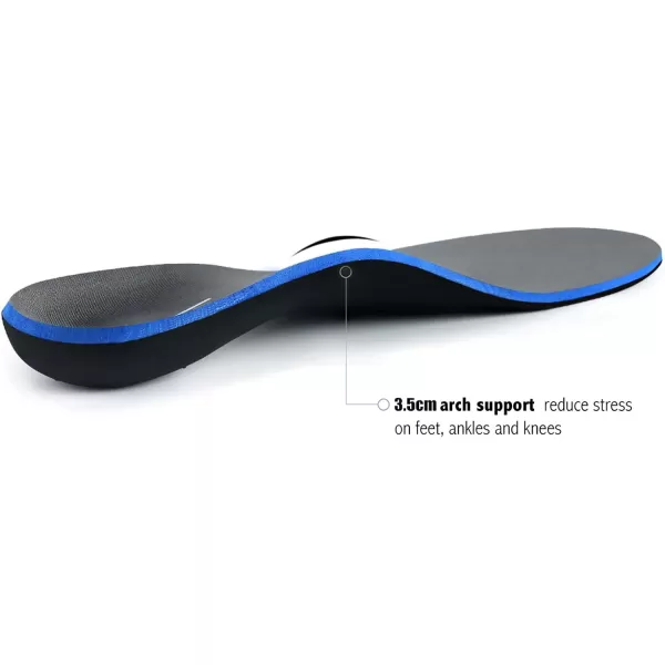 Plantar Fasciitis Feet Insoles Arch Supports Orthotics Inserts Relieve Flat Feet, High Arch, Foot Pain Mens 5-5 1/2 | Womens 7-7 1/2