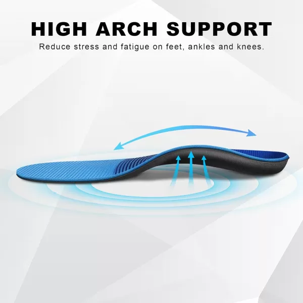 Plantar Fasciitis Feet Insoles Arch Supports Orthotics Inserts Relieve Flat Feet, High Arch, Foot Pain Mens 5-5 1/2 | Womens 7-7 1/2