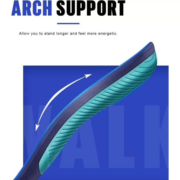 WALKHERO Medium Arch Support Insoles - Cushioning Orthotic Insoles, Plantar Fasciitis Inserts for Men &amp; Women to Relieve Foot Pain and Provide Shock Absorption  Mens 8-8 1/2