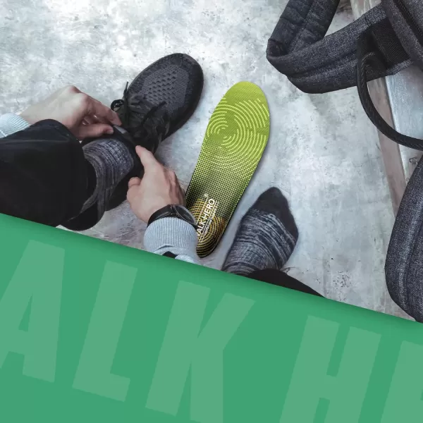 WALKHERO Medium Arch Support Insoles - Cushioning Orthotic Insoles, Plantar Fasciitis Inserts for Men &amp; Women to Relieve Foot Pain and Provide Shock Absorption  Mens 8-8 1/2