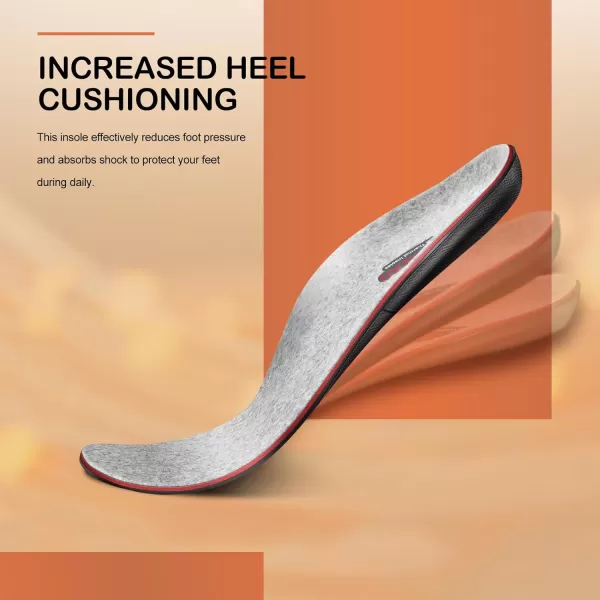 WALKHERO Wool Insoles - Fleece Arch Supports Inserts, Plantar Fasciitis Relief, Cushion Comfort Warm Sheepskin Shoe Insoles for Cold Weather 