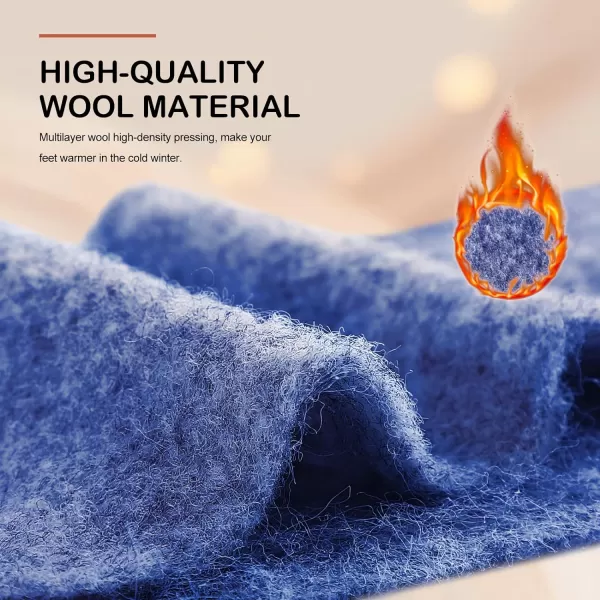 WALKHERO Wool Insoles - Fleece Arch Supports Inserts, Plantar Fasciitis Relief, Cushion Comfort Warm Sheepskin Shoe Insoles for Cold Weather 