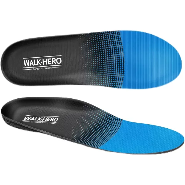Walkhero Plantar Fasciitis Pain Relief Insoles High Arch Support Orthotic Shoes Inserts, Relieve Flat Feet and Foot Fatigue 